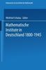Книга Mathematische Institute In Deutschland 1800-1945 : 5