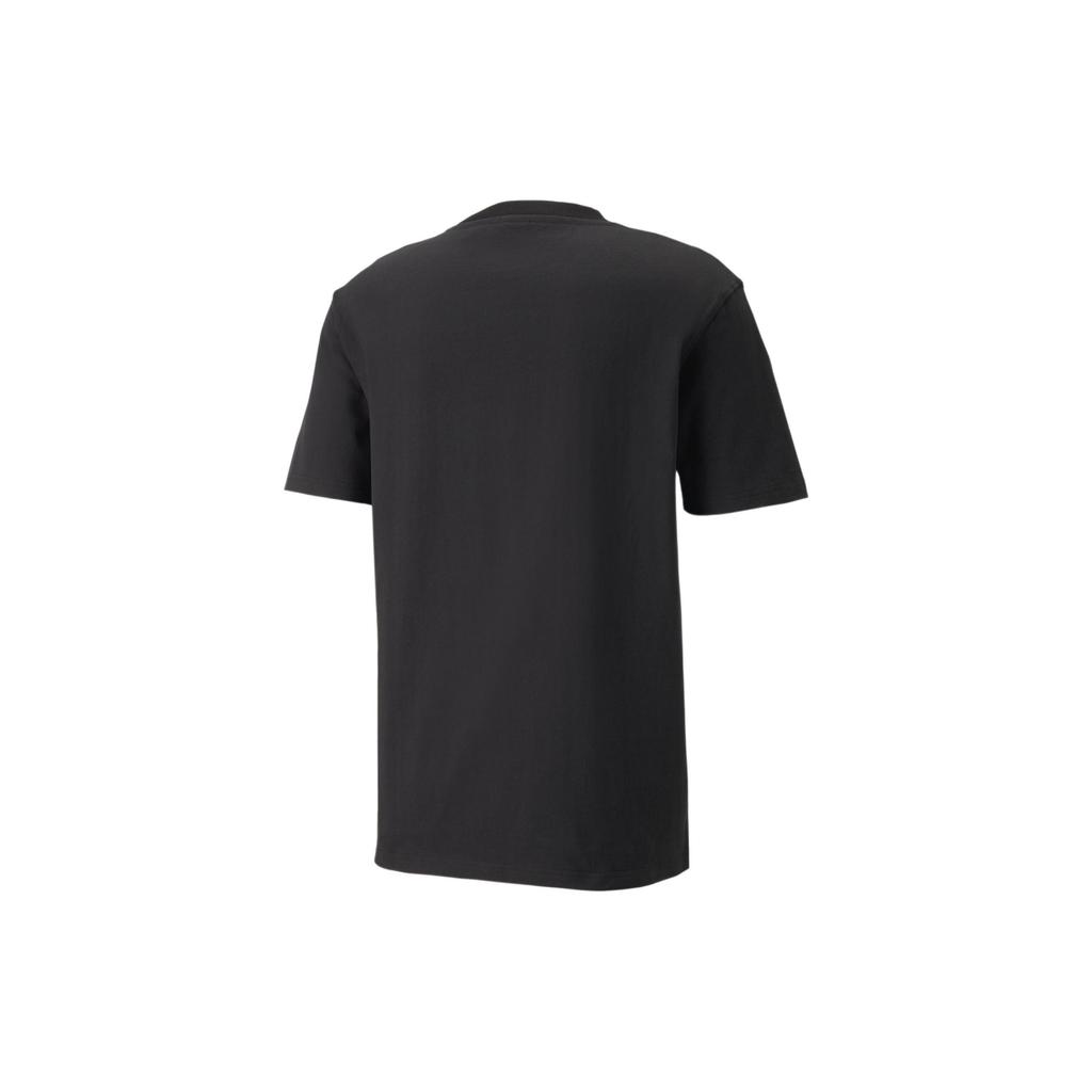 Puma X AMI Paris Embroidered Heart Casual Crew Neck Short Sleeve T-Shirt Men Tops Black 534070-01