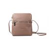 Мини маленькая женская сумка через плечо для взрослых итальянская кожа натуральная кожа розовый бежевый [GIUDI]