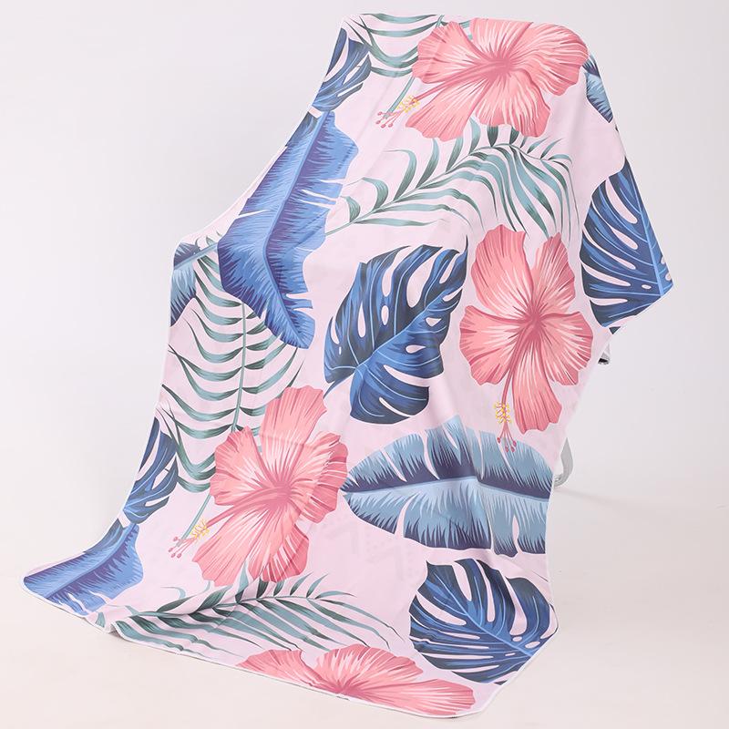 Locomotive Enthusiasts Sports Towels Quick-drying Double-sided Velvet Beach Towels Printed Bath Towels