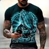 Christianity Pray T-shirts Fashion 3d Jesus Print T Shirt For Unisex Casual O-neck Oversized Short Sleeve Tops  Vintage Clothes