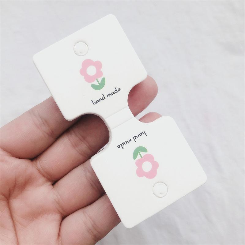 50 шт. уникальные мультяшные цветочные дисплеи картонные аксессуары для волос сложенные упаковочные карты аксессуары розничные ценники дисплейные карты