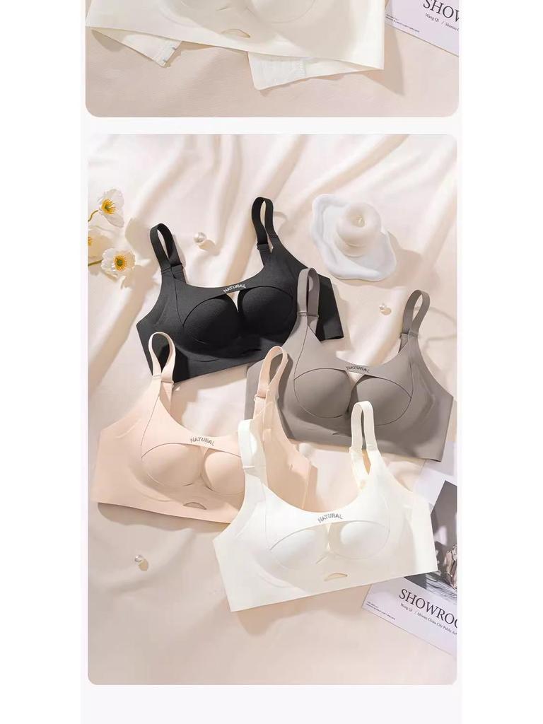 Seamless Wire-Free Bandeau Bra with Lift & Side Smoothing for Women