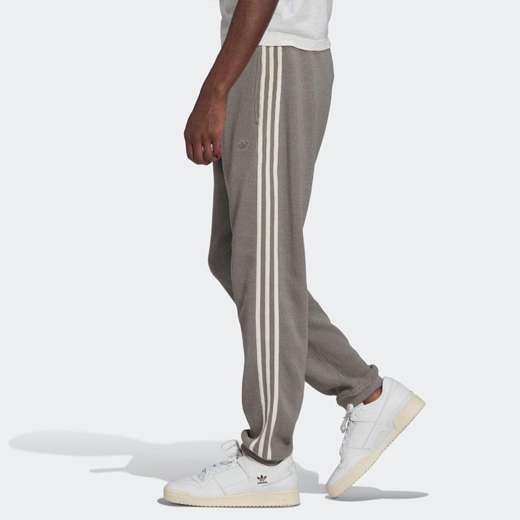 Adidas Originals Sports Striped Logo Casual Long Pants Men Bottoms Hemp-Grey HD4810