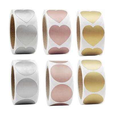 300 шт./рулон Наклейка-скретч в форме сердца Скретч-наклейки Круглые скретч-карты Круглые скретч-оффы Наклейка для сюрприза на вечеринке
