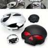 Серебристо-черные глаза для Harley XL883 XL1200 Dana CNC Мотоцикл Ретро Крутой Топливный Модификация Крышка Топливного Бака Лицо Призрака Череп Крышки Топливного Бака3