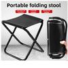 Lightweight Aluminum Alloy Portable Folding Stool Compact Foldable Chair for Outdoor Camping Fishing Travel Commuting Sports