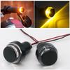 New 1Pair Waterproof Motorcycle Bike LED Turn Signal Blinker Amber Light Indicator Bulb Side Lamp Bar E