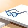 Beard Shaped Women Geometric Sunglasses Butterfly Shaped Colored Lenses Flat Top Cat Eye Sunglasses Female Vintage Uv400 Eyewear