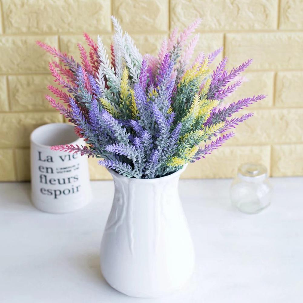 1Pc Artificial Fake Lavender Flower Plants Wedding Party Home Office Decoration ARI