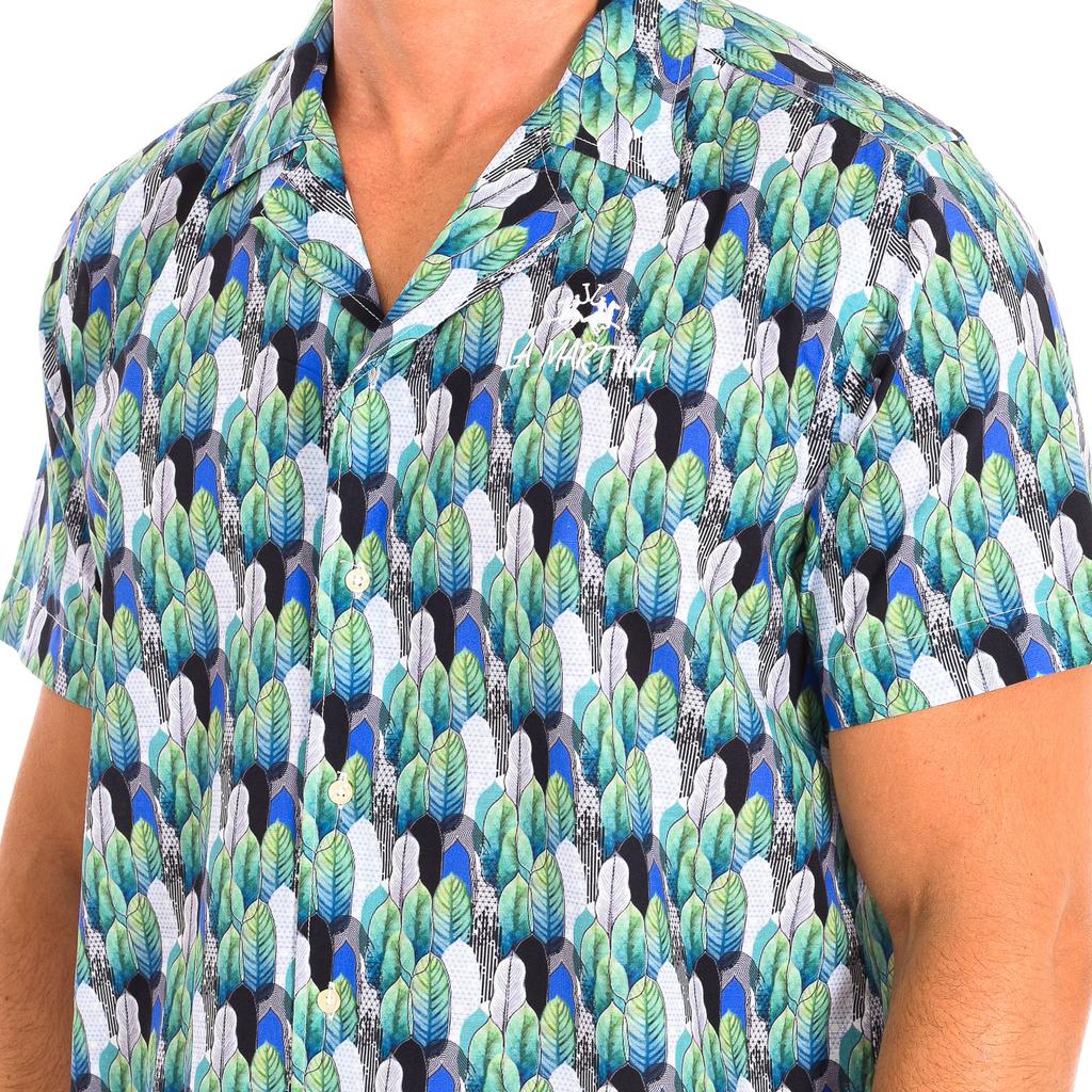 TMC024-PP575 Мужская рубашка с коротким рукавом