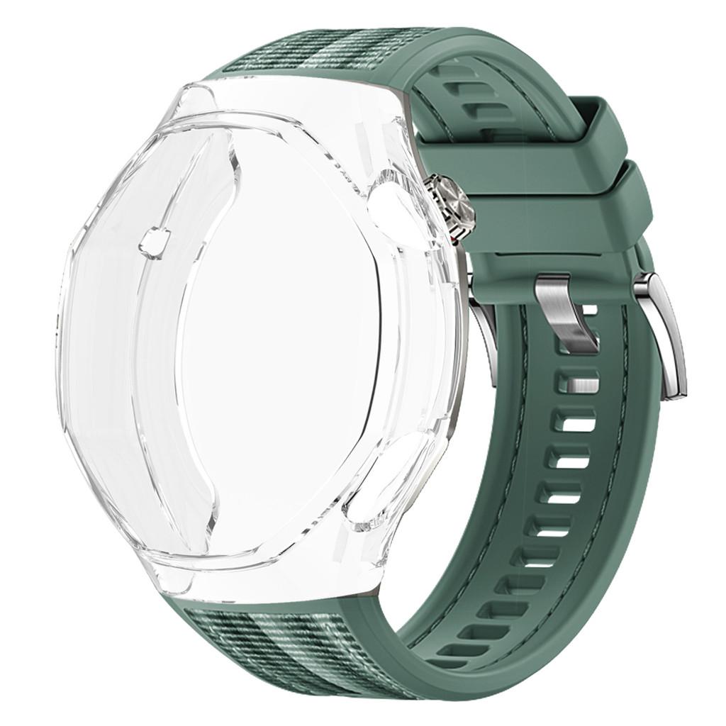 TPU Soft Case+Silicone Sport Woven Bracelet Band With TPU Protector Bumper Shell Cover For Huawei GT6 Pro 46mm