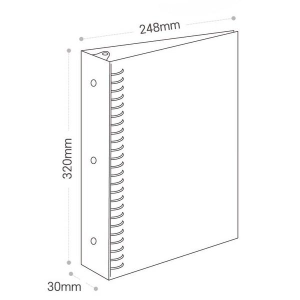 Папка-регистратор Mania PP 30 отверстий А4, прозрачная, 6 шт.