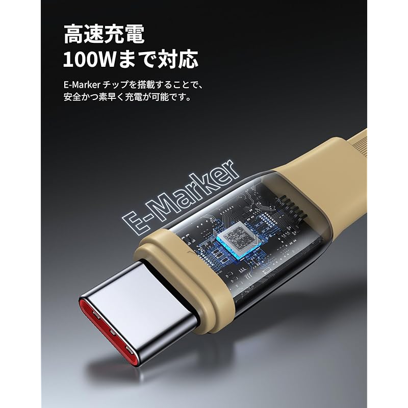 USB Type C Cable VOLTME Roll-up Type USB-C To 100W 5A PD3.0 Fast Charging Type C Double Pull Type Data Transfer 480Mbps Not Tangled Lightweight