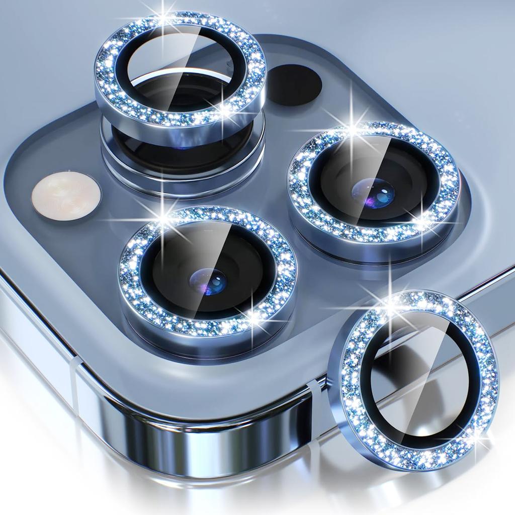 For IPhone 13 14 15 16 Pro Max Mobile Camera Lens Protector Hot Sales Camera Bling Diamond Single Design