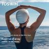 Универсальная силиконовая шапочка для плавания TOSWIM
