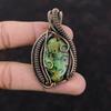 Copper Ruby Zoisite Pendant Copper Wire Wrapped Pendant Handmade Gemstone Jewelry Pendant For Women Ruby Zoisite Copper Jewelry Gift For Her