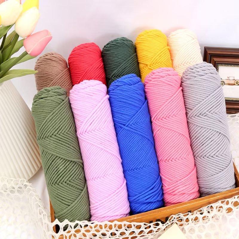 8-ниточная хлопковая пряжа Select Yarn 100 г, легкая камвольная толстая пряжа для самостоятельного вязания крючком детской шерсти шарфа пальто свитера плетения нитки