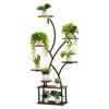 Plant Stand Indoor with Grow Lights, 157.5cm Tall 8-Tier Lighted Plant Shelf, Metal Corner Plants Holder, 3 Timer & 10 Brightness, Tree-Shaped Flower