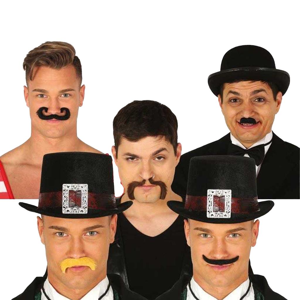 Fiestas Guirca Assorted Designs Moustache (Pack of 6)