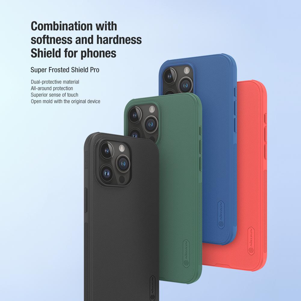 Чехол NILLKIN Super Frosted Shield Pro для iPhone 15 Pro Max, твердая задняя крышка для ПК для iPhone 15 Plus, чехол
