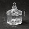Transparent Glass Jar Storage Jar Wedding Candy Jar Wax Jar Glassware With Lid Spot Jewelry Boxes