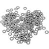 M2 Flat Washers, Set of 100, Round, 304 Stainless Steel, Gasket Fasteners, Spacers, for Screws, Corrosion-Resistant, Rust-Resistant, Convenient