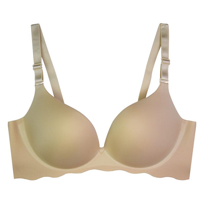 FallSweet Deep V Bras For Women Push Up Bra Wire Free Seamless Underwear Plunge Intimates