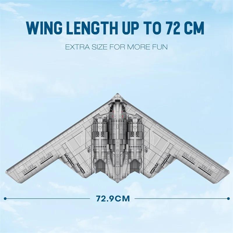 2063 детали НОВЫЙ B-2 Стратегический бомбардировщик Профессиональные Строительные Блоки Набор MOC Военный Самолет Настольный Декор Рождественские Подарки на День Рождения Игрушка