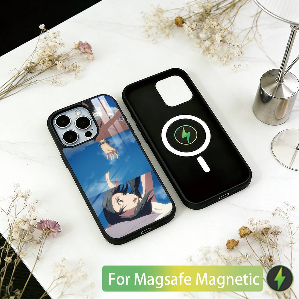 Weathering With You Phone Case For iPhone17,16,15,14,13,12,11 Plus,Pro Magnetic For Magsafe Wireless Charging