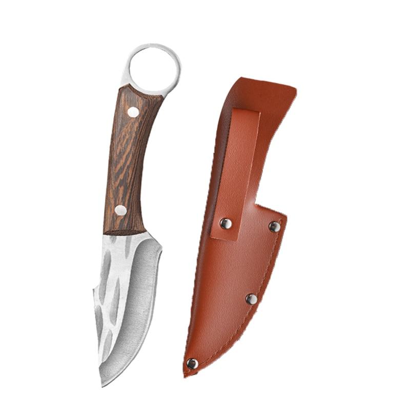 Кованый нож для обвалки ручной работы, нож для мяса, кухонный нож, нож для мясника из нержавеющей стали