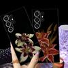 Чехол для телефона Funda для Samsung Galaxy S20 S25 Ultra S10 S9 Note 20 Ultra 8 9 10 S23 S21 FE S24 Plus с принтом цветов лилии и орхидеи