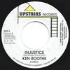 7-дюймовая пластинка KEN BOOTHE Injustice NONE Upstairs Record 1999 Ямайка Регги Ска Даб Б/у