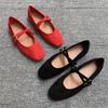 Fashion Flat Shoes for Women's Spring Autumn 2025 New Round Toe Mary Jane Casual Plus Size 42 43 44 Women's Shoes Ladies Loafers