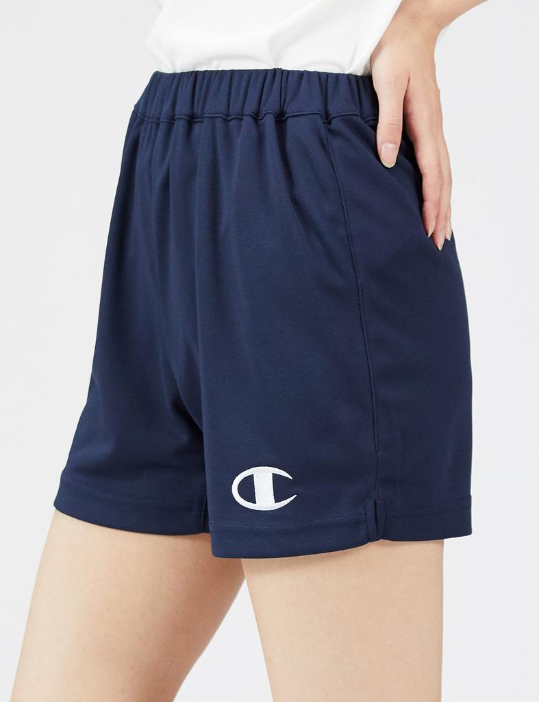 Антибактериальные и быстросохнущие шорты от запаха Quick One Point L [Champion], Износостойкие, Сушащие, Логотип, Женские шорты, CW-WV501, Синие,