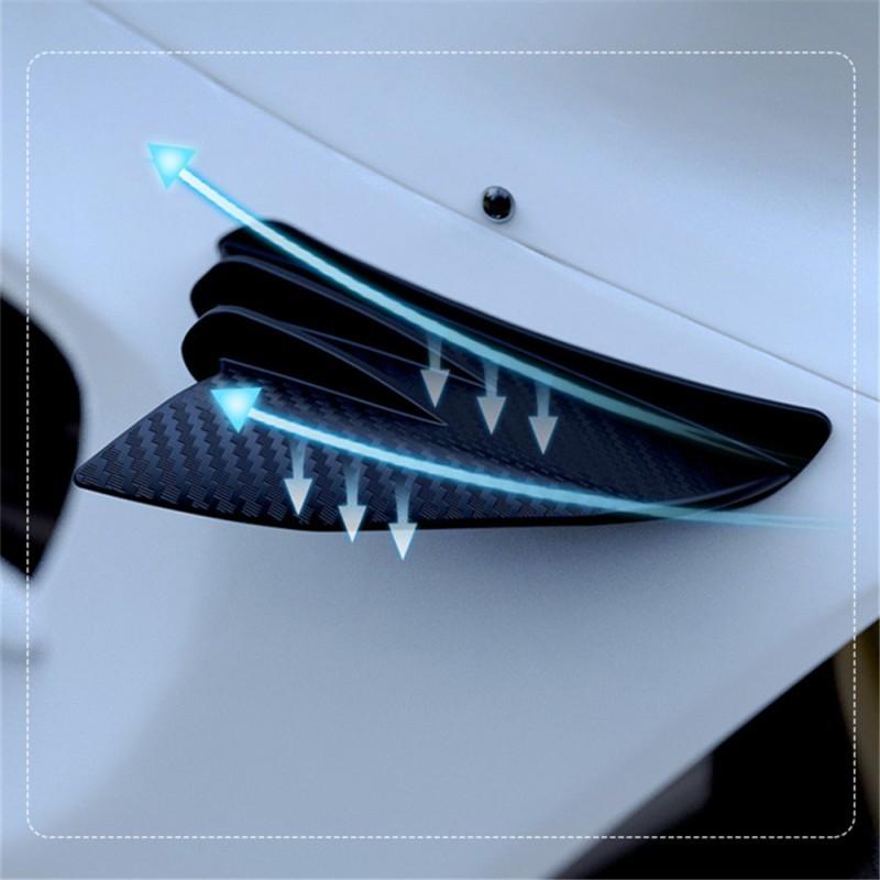 Глянцевый карбоновый вид мотоцикла аэродинамический обтекатель боковой спойлер крыло