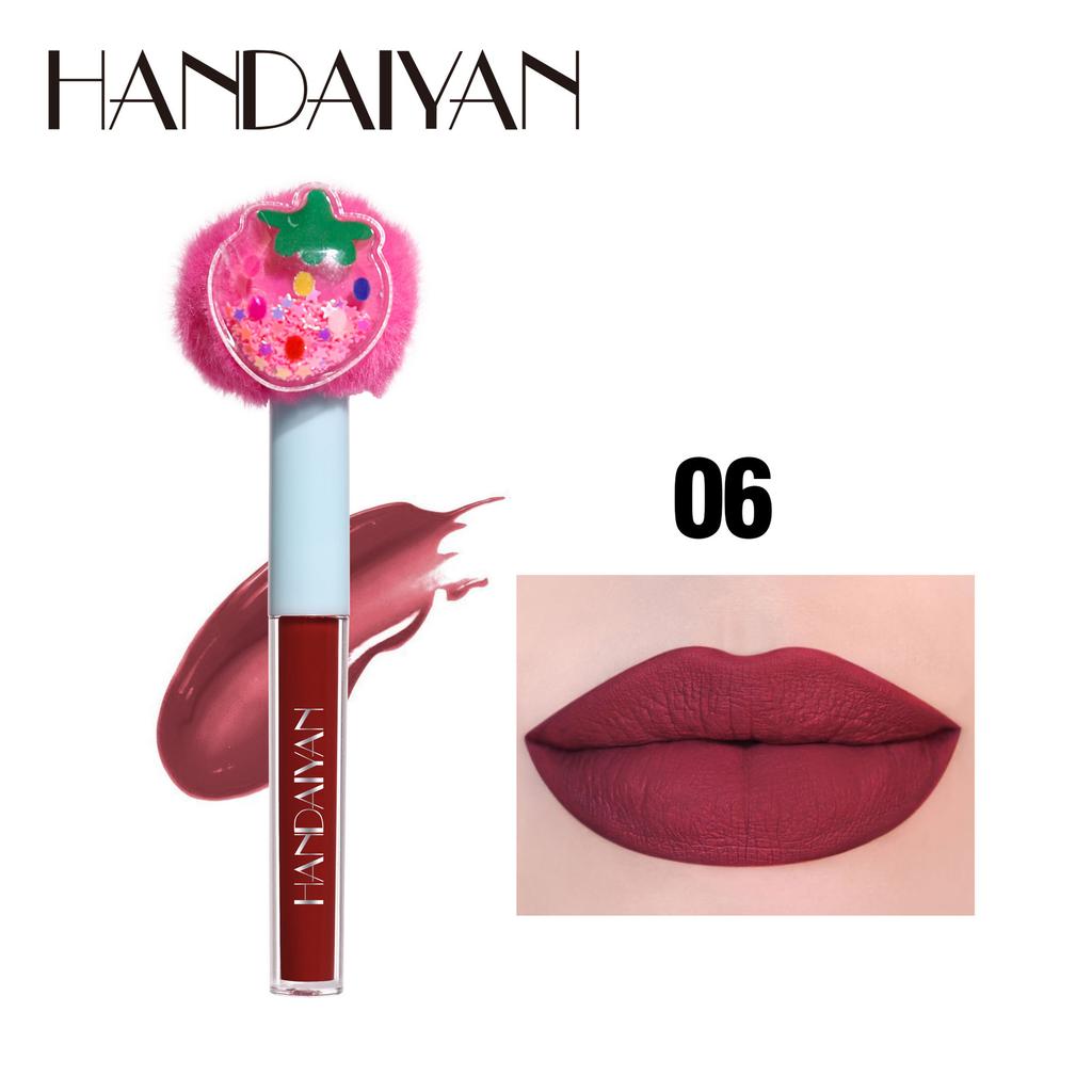 HANDAIYAN Stek Gjin Beker Lip Glaze Velvet Filvet Mist Матовая помада Reade Fruit Plusplus HEAD Gloss