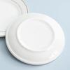 Elegant Gold Rim Ceramic Dinner Plate