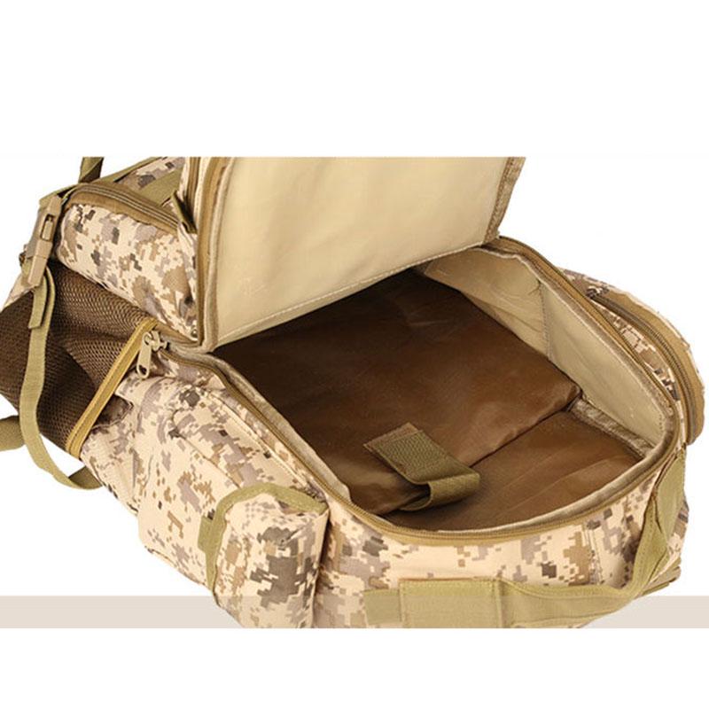 Тактический рюкзак MOLLE из водозащитной ткани камуфляжной расцветки. Объём 45 л