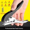 Handheld Round Hole Puncher for Paper, PVC Cards, and Eyelets