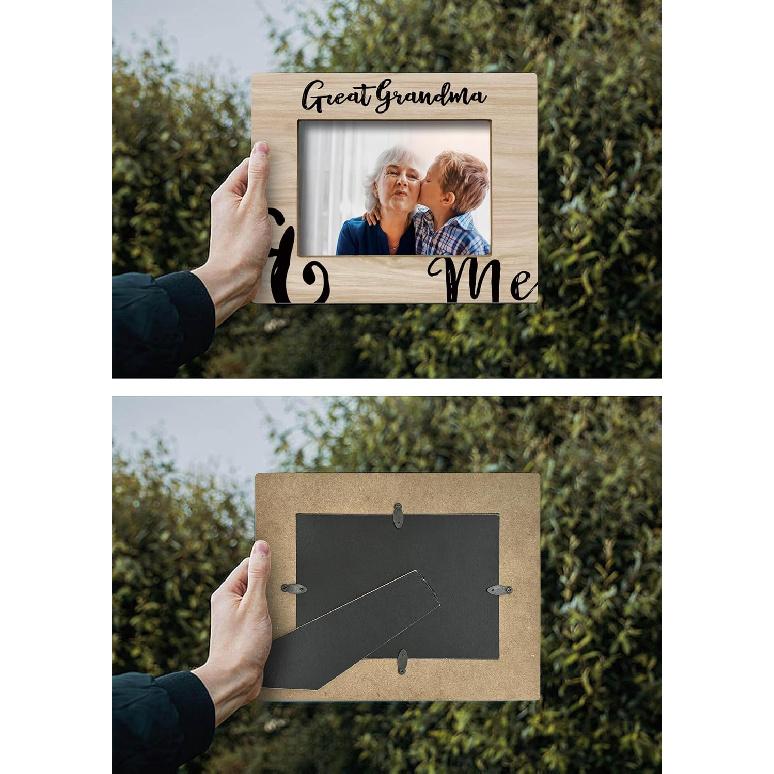 FONDCANYON Great Grandma Picture Frame - Great Grandma Frame, Great Grandma Gift, Mothers Day Gifts for Great Grandma from Grandchildren, Great
