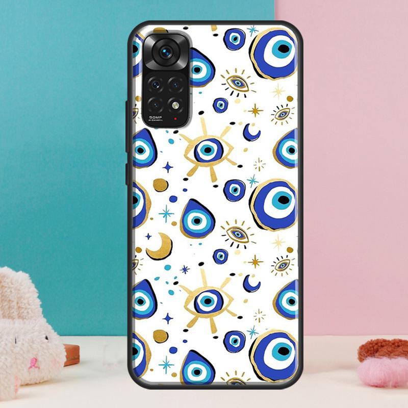 Чехол «Сглаз» для Xiaomi Redmi Note 14 13 Pro 12 11 9 10 9S 10S 11S 12S Redmi 14C 13C 10C 12C