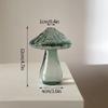 Glass Vase Decorative Flower Bottle Transparent Flower Vase Mushroom Bud Vase Home Decor Table Ornaments Mother'S Day Gifts