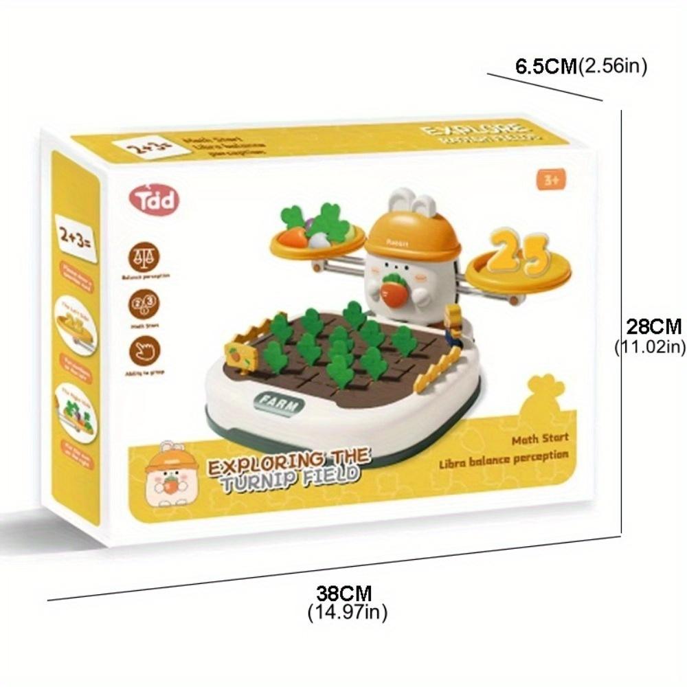 1 шт. Детская развивающая игрушка 2 в 1, Игра на баланс «Ферма», Развитие навыков счета и сортировки, Интерактивный обучающий инструмент для детей