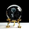 3D хрустальный шар с подставкой, планета, лазерная гравировка, глобус Солнечной системы, астрономический подарок, подарок на день рождения, стеклянная сфера, украшение для дома