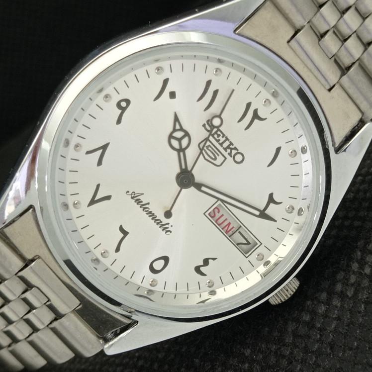 REFURBISHED VINTAGE SEIKO 5 AUTOMATIC 6309A JAPAN MENS ARABIC WATCH A318860-9 Seiko-a318860-1