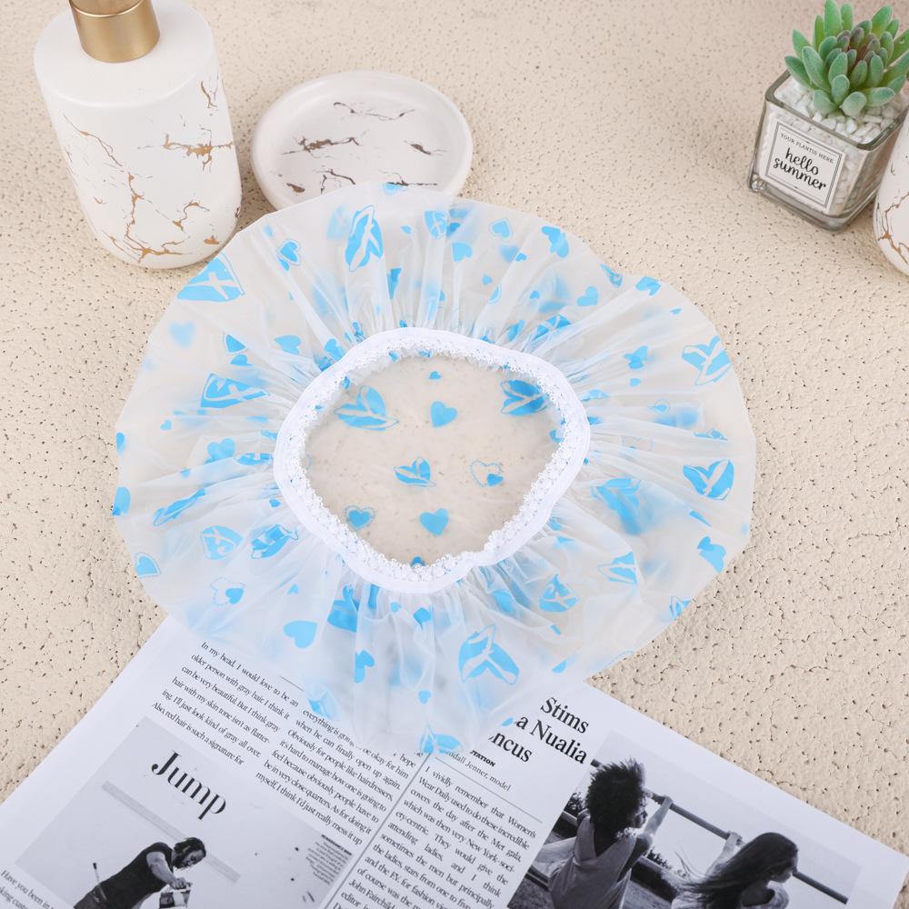 Водонепроницаемая одноразовая шапочка для душа и ванны для женщин - утолщенная, увеличенная и противодымная конструкция