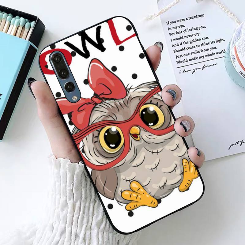 Подарки для девочек с милой совой, чехол для телефона Huawei Honor 10 i 8X C 5A 20 9 10 30 lite pro Voew 10 20 V30