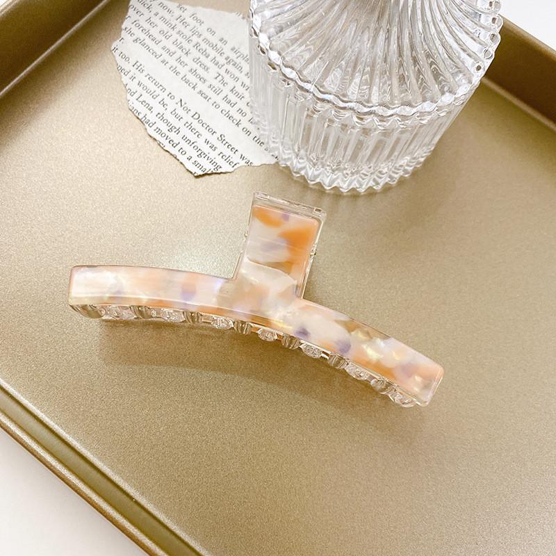 Элегантная корейская заколка-краб для волос из ацетата свежих цветов, идеально подходит для стильных причесок