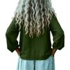 Модная женская льняная рубашка, повседневный топ с длинным рукавом для весны и лета